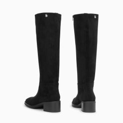 Vanessa Wu Bottes, Cuissardes | Bottes Irina Noires En Suedine