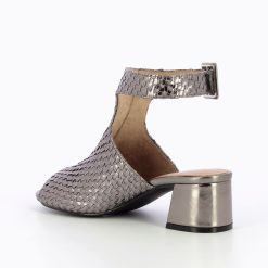 Vanessa Wu Sandales A Talon, Compensees | Sandales Manuella Anthracite Tressees Peep-Toe