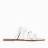 Vanessa Wu Sandales Plates | Mules Mila A Brides Tressees Blanches