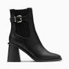 Vanessa Wu Bottines | Bottines Montantes Clementine Noires A Talon Trapeze