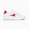 Vanessa Wu Sneakers | Baskets Eclair Fanny Blanc Et Fuchsia A Scratchs