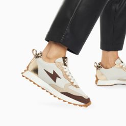 Vanessa Wu Sneakers | Baskets Eclair Kezia Beiges A Semelle Running