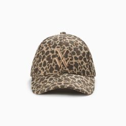 Vanessa Wu Chapeaux | Casquette Clem Leopard A Monogramme Brode