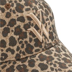 Vanessa Wu Chapeaux | Casquette Clem Leopard A Monogramme Brode