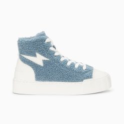 Vanessa Wu Sneakers | Baskets Eclair Alba Montantes Bleu-Gris