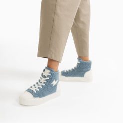 Vanessa Wu Sneakers | Baskets Eclair Alba Montantes Bleu-Gris