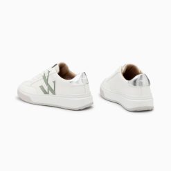 Vanessa Wu Sneakers | Baskets Monogramme Candice Blanc Et Vert