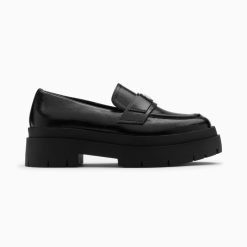 Vanessa Wu Mocassins, Derbies, Ballerines | Mocassins Rosalie Noirs A Plateforme Crantee