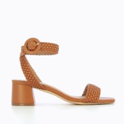 Vanessa Wu Sandales A Talon, Compensees | Sandales A Talon Tressees Emmeline Camel