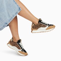 Vanessa Wu Sneakers | Baskets Cassandra Bronze A Paillettes Et Semelle Running