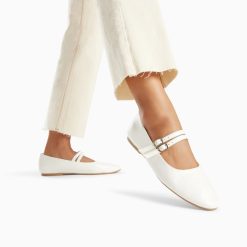 Vanessa Wu Mocassins, Derbies, Ballerines | Ballerines Luce Blanches A Doubles Brides