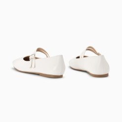 Vanessa Wu Mocassins, Derbies, Ballerines | Ballerines Luce Blanches A Doubles Brides