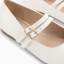 Vanessa Wu Mocassins, Derbies, Ballerines | Ballerines Luce Blanches A Doubles Brides