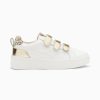 Vanessa Wu Sneakers | Baskets Eclair Oxanna Blanches A Scratchs Or