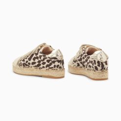 Vanessa Wu Sneakers | Baskets Espadrilles Alyssa Leopard Et Or A Scratchs