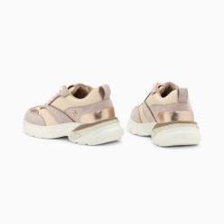 Vanessa Wu Sneakers | Baskets Alexane Lilas Et Rose Gold A Semelle Epaisse