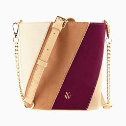 Vanessa Wu Sacs | Sac Seau Martica Multicolore En Suedine