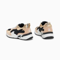 Vanessa Wu Sneakers | Baskets Flamme Juliette Noir Et Beige