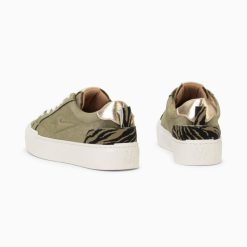 Vanessa Wu Sneakers | Baskets Eclair Jessie Kaki A Lacets