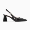 Vanessa Wu Escarpins | Escarpins Slingback Lara Noirs A Bout Pointu