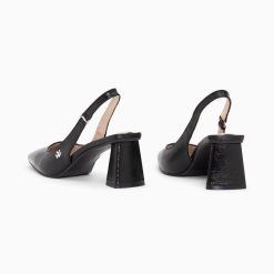 Vanessa Wu Escarpins | Escarpins Slingback Lara Noirs A Bout Pointu