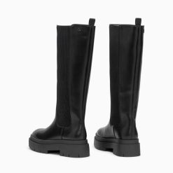 Vanessa Wu Bottes, Cuissardes | Bottes Jessica Noires A Semelles Crantees