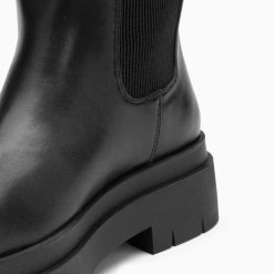 Vanessa Wu Bottes, Cuissardes | Bottes Jessica Noires A Semelles Crantees