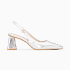 Vanessa Wu Escarpins | Escarpins Slingback Lara Argent A Bout Pointu