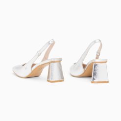 Vanessa Wu Escarpins | Escarpins Slingback Lara Argent A Bout Pointu