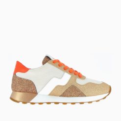 Vanessa Wu Sneakers | Baskets Natalia Bronze Et Cuivre A Semelle Running