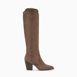 Vanessa Wu Bottes, Cuissardes | Bottes Santiags Sharon Taupe A Talon