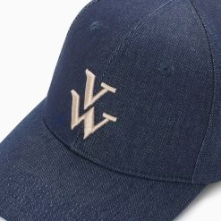 Vanessa Wu Chapeaux | Casquette Clem Denim A Monogramme Brode