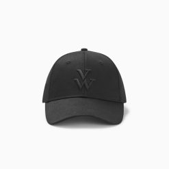 Vanessa Wu Chapeaux | Casquette Clem Noire A Monogramme Brode