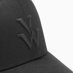 Vanessa Wu Chapeaux | Casquette Clem Noire A Monogramme Brode