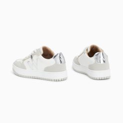 Vanessa Wu Sneakers | Baskets Monogramme Calie Blanc Et Gris