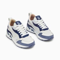 Vanessa Wu Sneakers | Baskets Flamme Arya Gris Et Bleu