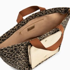 Vanessa Wu Sacs | Cabas Iris Leopard A Pochette Or