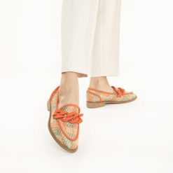 Vanessa Wu Mocassins, Derbies, Ballerines | Mocassins Barbara Orange A Chaine Mate