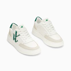 Vanessa Wu Sneakers | Baskets Monogramme Valentine Vertes