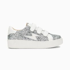 Vanessa Wu Sneakers | Baskets Eclair Marielle A Paillettes Argent