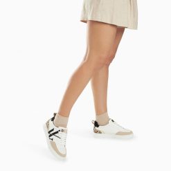 Vanessa Wu Sneakers | Baskets Monogramme Luna Blanc Et Noir