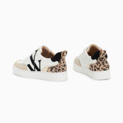 Vanessa Wu Sneakers | Baskets Monogramme Luna Blanc Et Noir