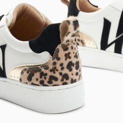 Vanessa Wu Sneakers | Baskets Monogramme Luna Blanc Et Noir