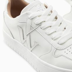 Vanessa Wu Sneakers | Baskets Monogramme Calie Blanches Monochrome