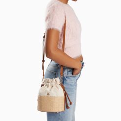 Vanessa Wu Sacs | Mini Panier Bourse Lilly Beige