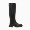 Vanessa Wu Bottes, Cuissardes | Bottes Sofia Noires A Semelle Crantee