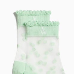 Vanessa Wu Chaussettes | Chaussettes A Pois Vertes Prescription Lab X Vanessa Wu