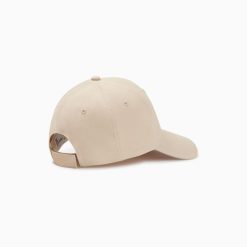 Vanessa Wu Chapeaux | Casquette Clem Beige A Monogramme Brode