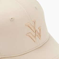 Vanessa Wu Chapeaux | Casquette Clem Beige A Monogramme Brode