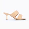 Vanessa Wu Sandales A Talon, Compensees | Mules Elia Rose Pale A Brides Rembourrees